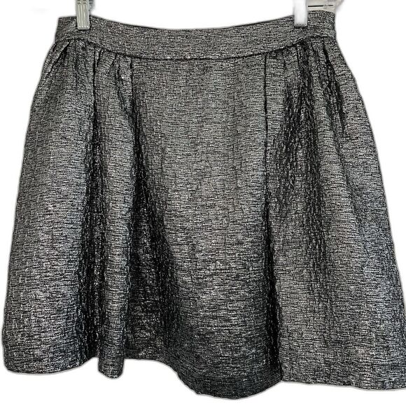 KATE SPADE NEW YORK METALLIC SKIRT SZ 10 - Picture 1 of 8